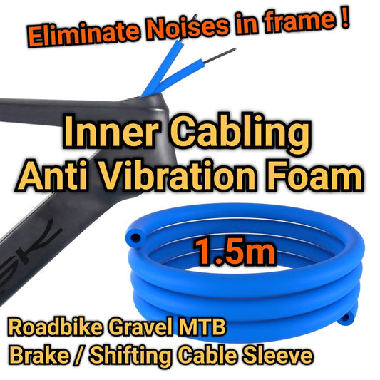 Anti Noise Frame kábelhüvely hab | Rezgéscsillapító fékkábel váltókábel Di2 tömlőhab Silent Sleeve Protector 