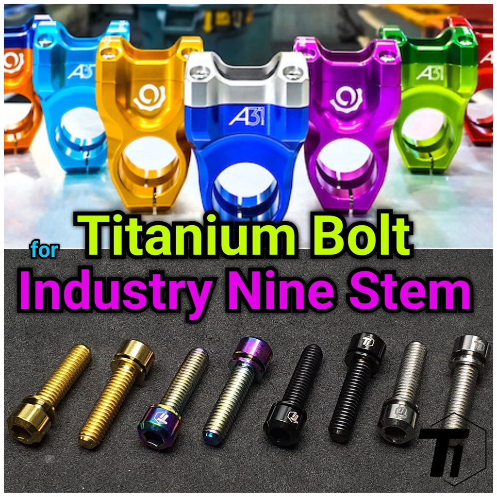 Bullone in titanio per stelo Industry Nine | A35 A318 I9 | Vite in titanio grado 5 Singapore 