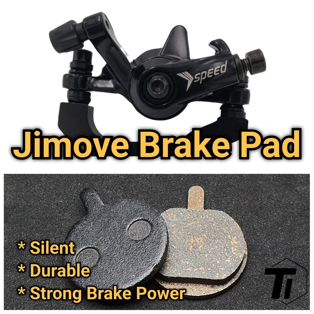 Jimove MC LC 브레이크 패드 | PMD E-Scooter ebike 브레이크 패드, 오랫동안 조용하고 내구성이 뛰어나며 강력한 제동력으로 소음이 적습니다. 