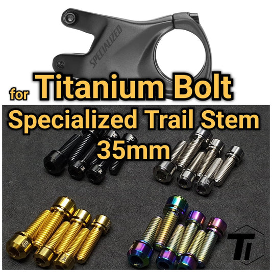 Titanijski vijak za Specialized Trail Stem 35 mm | MTB Enduro Epic Stumpjumper | Titanijski vijak 5. stupnja Singapur 