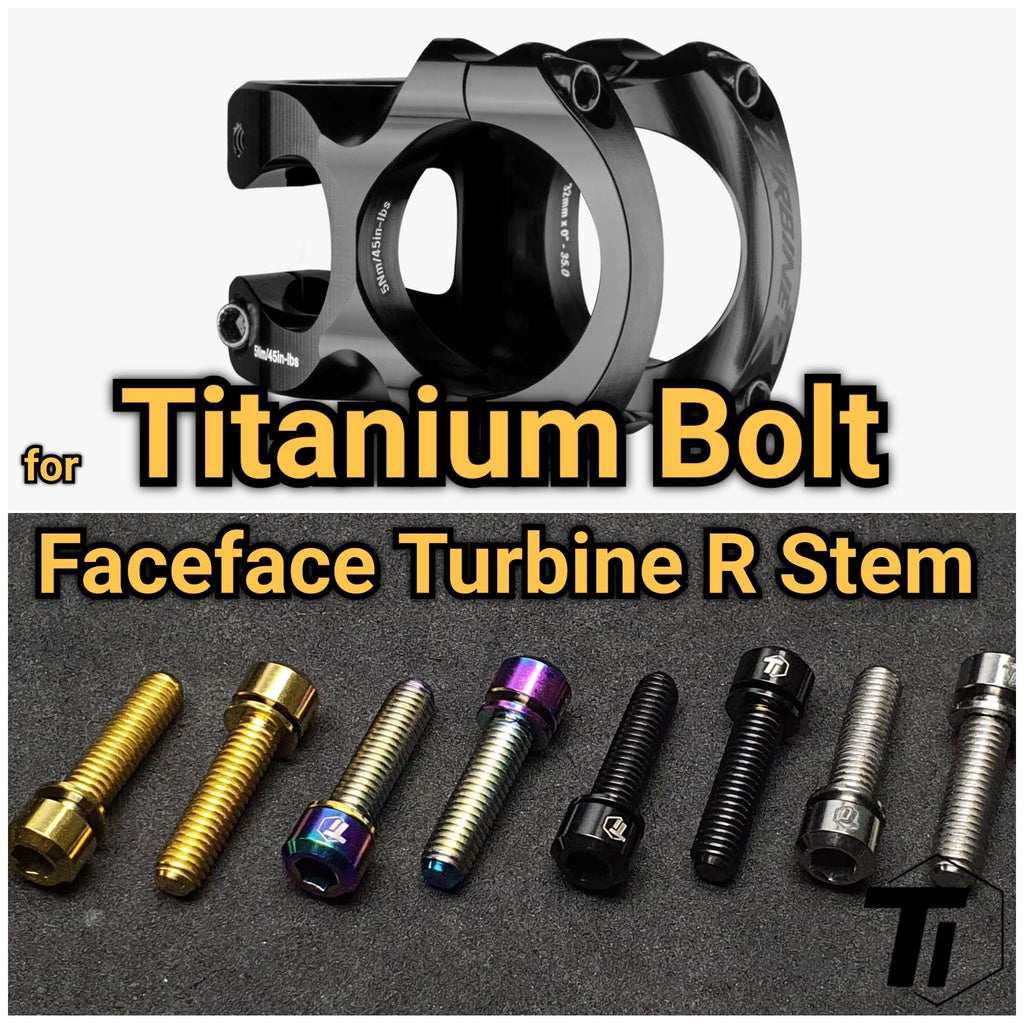 Titán csavar Raceface Turbine R szárhoz | MTB XC TRAIL ENDURO DH | Titanium Screw Grade 5 Szingapúr 