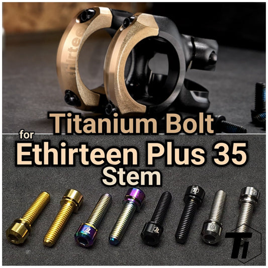Perno de titanio para potencia E13+ 35 | Potencia Ethirteen Plus 35 MTB ENDURO DH TRAIL | Tornillo de titanio grado 5 Singapur 