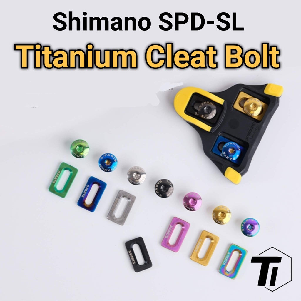 Parafuso de titânio para presilha Shimano SPD-SL | SM-SH11 SH11 Y42U98010 Grampo de sapato | Parafuso de titânio grau 5 Singapura
