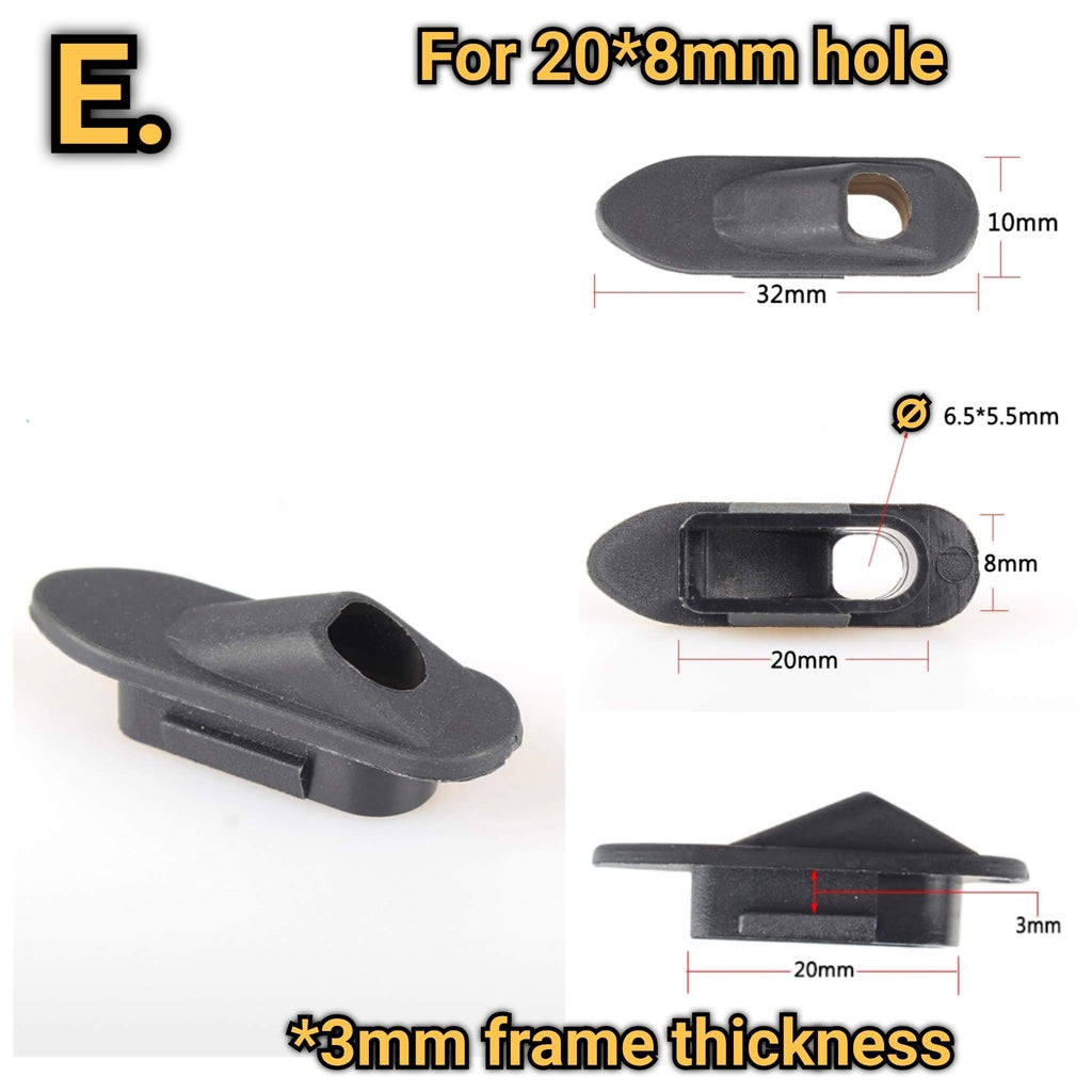 Wire Rope Guide Cover Bike Frame Cable Guide Cover | Single Hole | Shifting Brake Cable Di2 ...