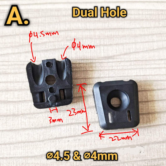 Bike Frame Cable Guide Cover | Double Hole | Shifting Brake Cable Di2 Plug Plastic Shimano Sram