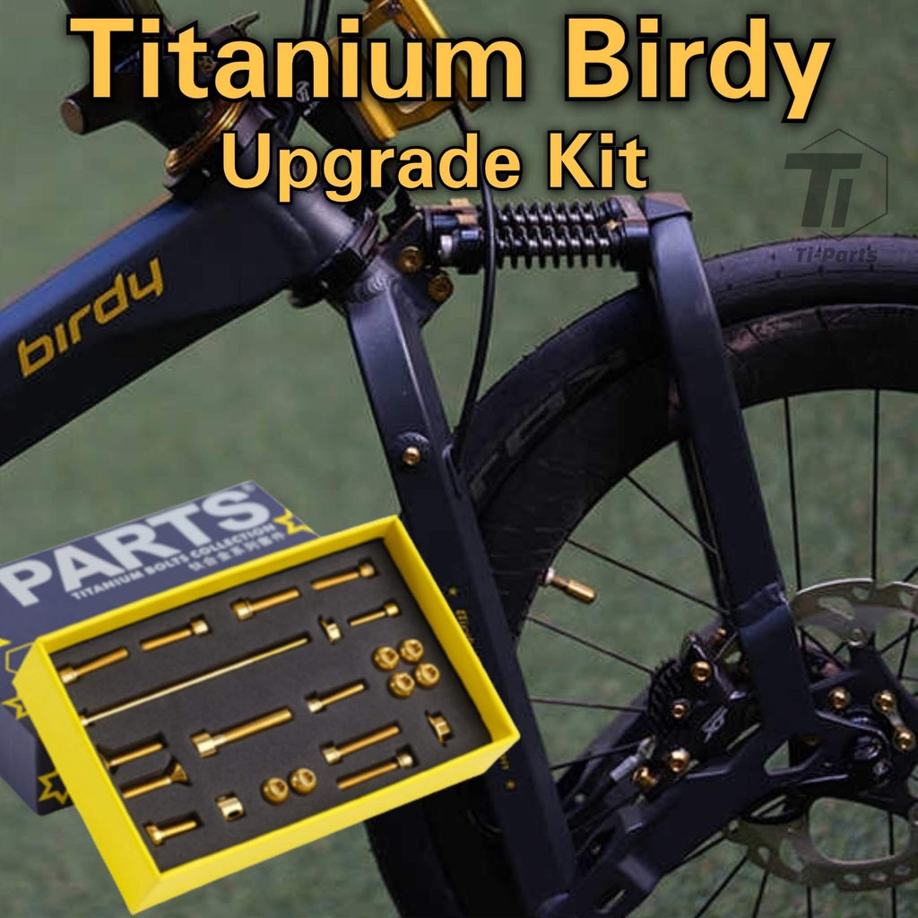Kit de mise à niveau Birdy en titane | Vis à boulon en titane vélo pliant GT R20 nouveau classique City Touring plus Rohloff JK11 Ridea11