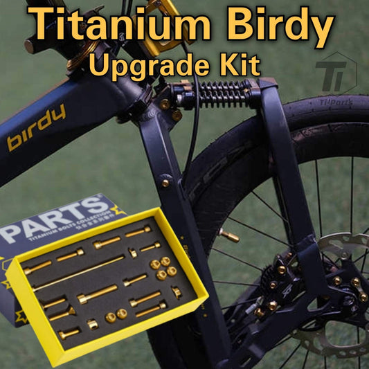 Titanium Birdy Upgrade Kit | Titanium Bolt Screw Skládací kolo GT R20 New Classic City Touring plus Rohloff JK11 Ridea11