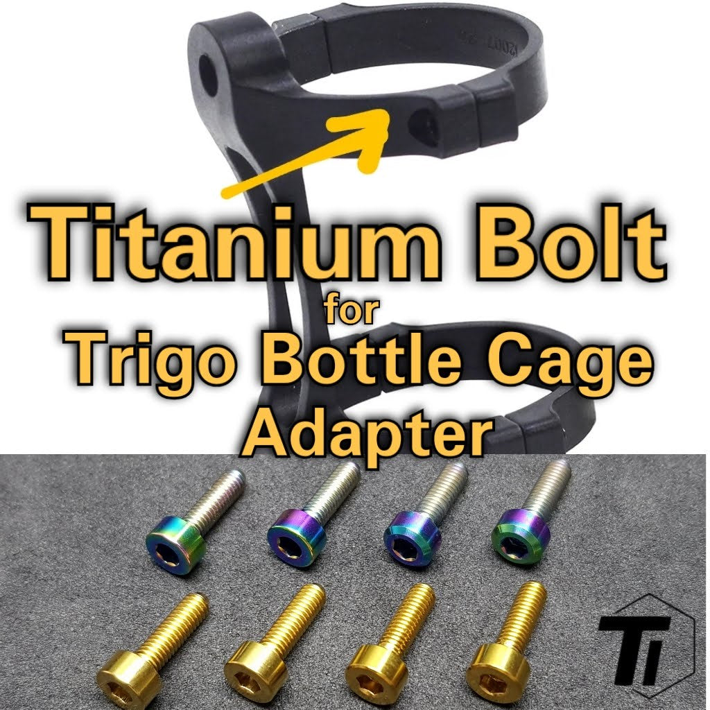 Perno de titanio para adaptador de portabidón Trigo | Para Brompton Pikes Birdy Foldie | Tornillo de titanio grado 5 Singapur