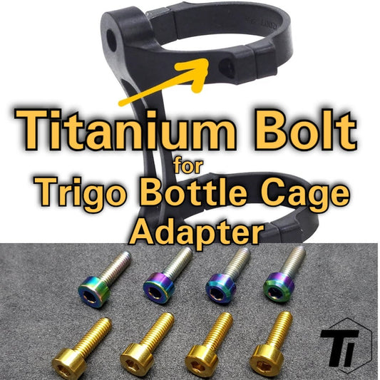 Titanium Bout voor Trigo Bidonhouderadapter | Voor Brompton Pikes Birdy Foldie | Titaniumschroef klasse 5 Singapore