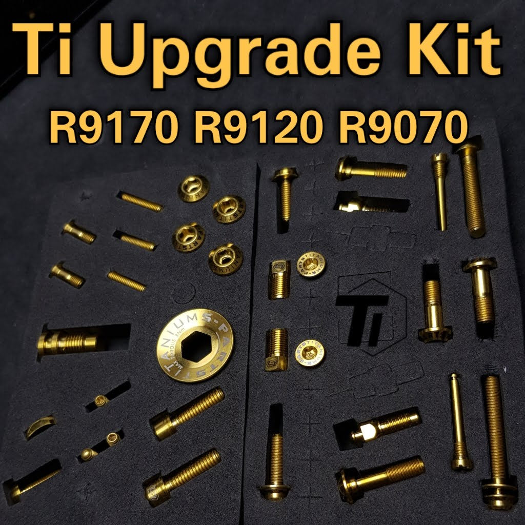 Titán bővítőkészlet Shimano R9170 R9120 R9070 | Groupset Dura Ace Di2 hajtáslánc fék frissítő készlet | Titán csavar
