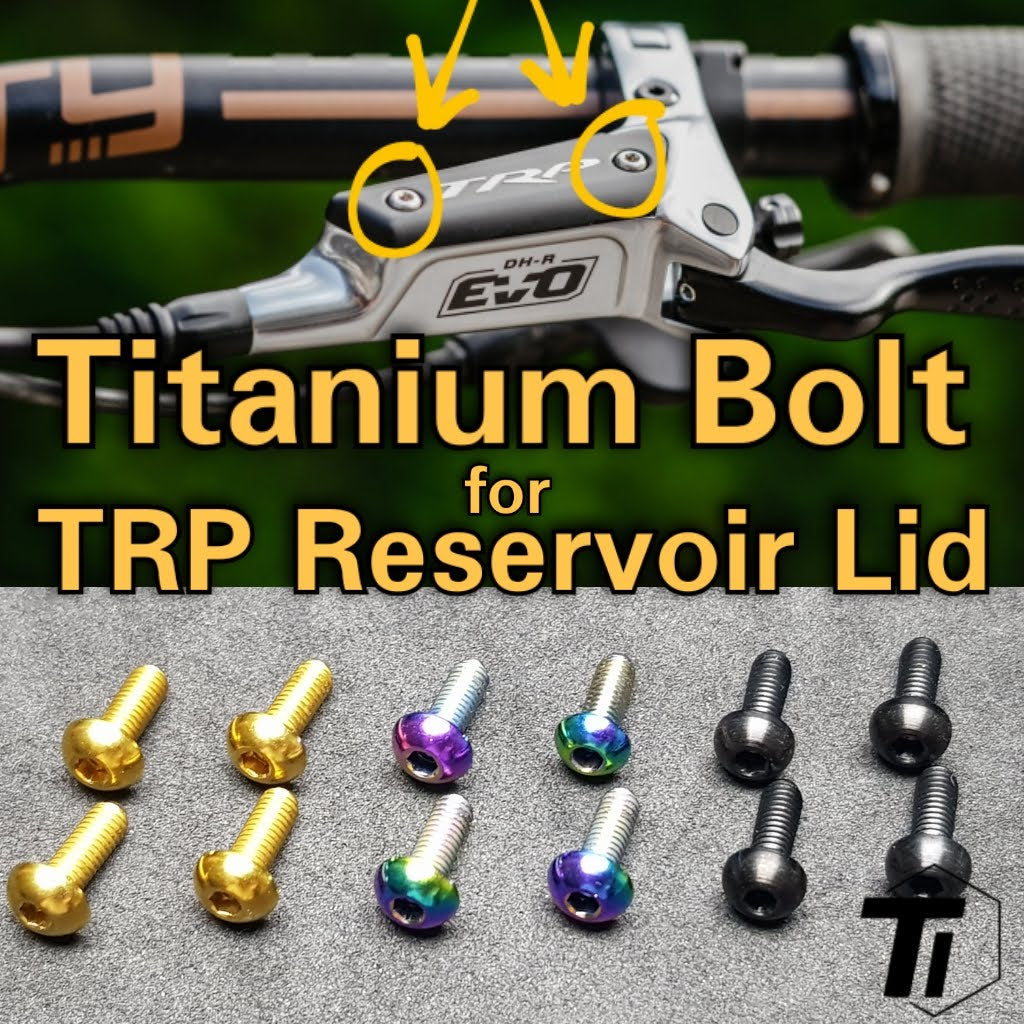 Titanium Bolt for TRP Brake Lid | DH-R EVO Q2.3 SE Trail EVO QUADIEM Zurich | TRP Brake MTB Oil Reservoir Cover plate