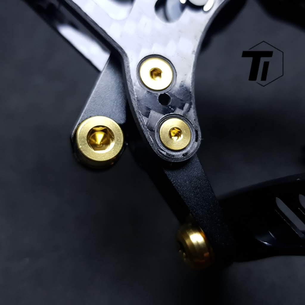 Perno de titanio para el kit de actualización Ciamillo Lekki 8 | Actualización del tornillo del freno de carretera de gravedad cero Sí Ciamillo | Tornillo de titanio