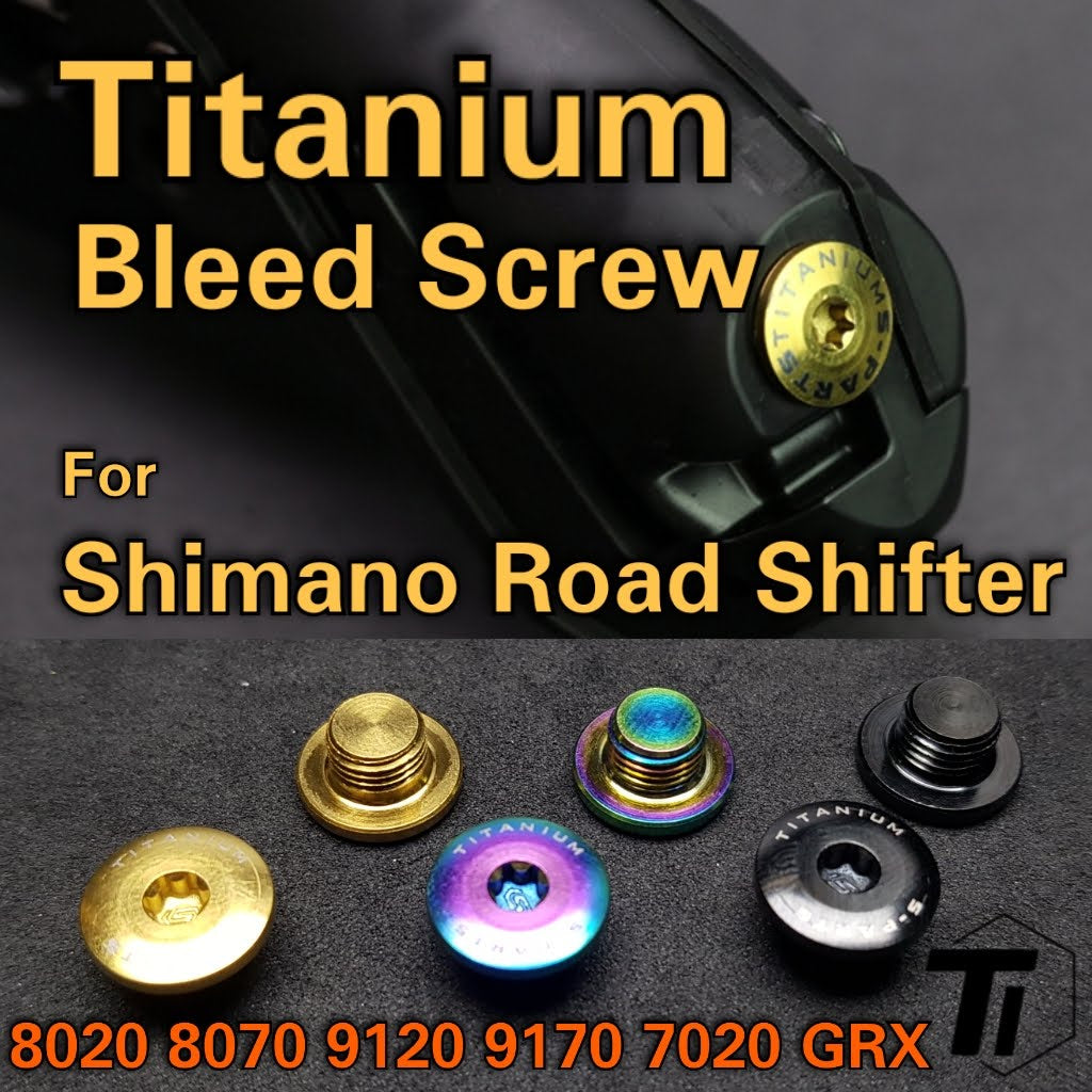 Parafuso de sangramento de titânio para Shimano Road Shifter | Para 9170 9120 8070 8020 7020 GRX RX810 alavanca de controle duplo Y0C698030 Óleo
