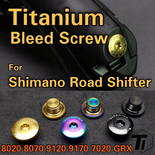 Vite di spurgo in titanio per cambio Shimano Road | Per 9170 9120 8070 8020 7020 GRX RX810 Leva Dual Control Y0C698030 Olio