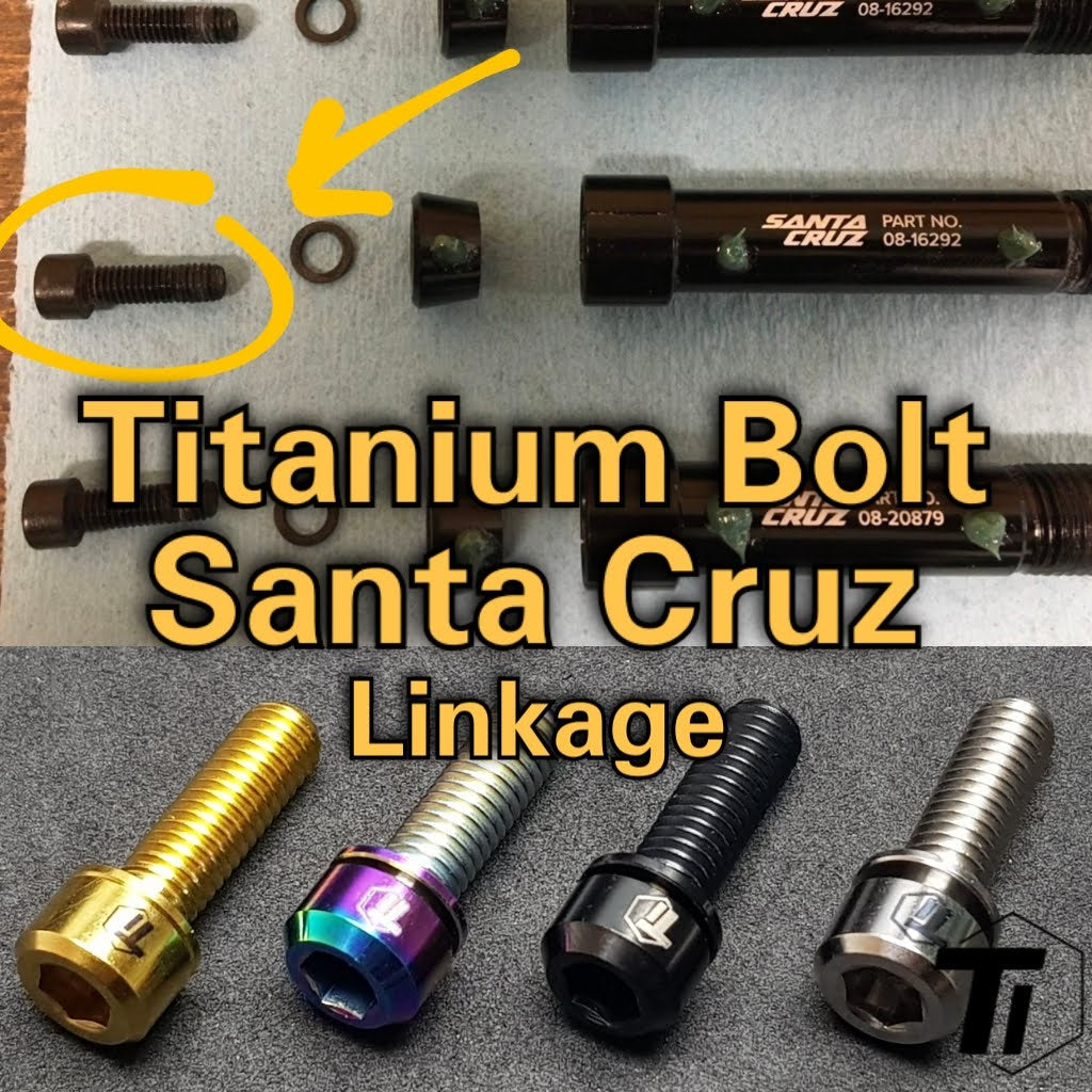 Titanium Bolt til Santa Cruz Pivot Axle Shock Linkage | 26-15947 SHCS SS | 5010 Bronson Nomad Hightower Maverick Roubion