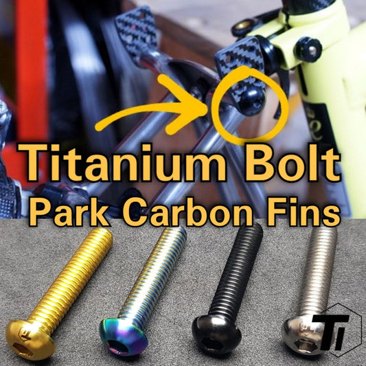 Titanový šroub pro Brompton Park Fin Carbon | Pikes 3Sixty | Singapurské Ti-díly pro titanový šroub třídy 5