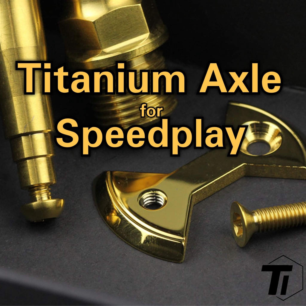 Titanium Pedal Axle för Speedplay X Zero Aero (Non Wahoo) Superlight Cleat Screw | Titanskruvbult Grad 5