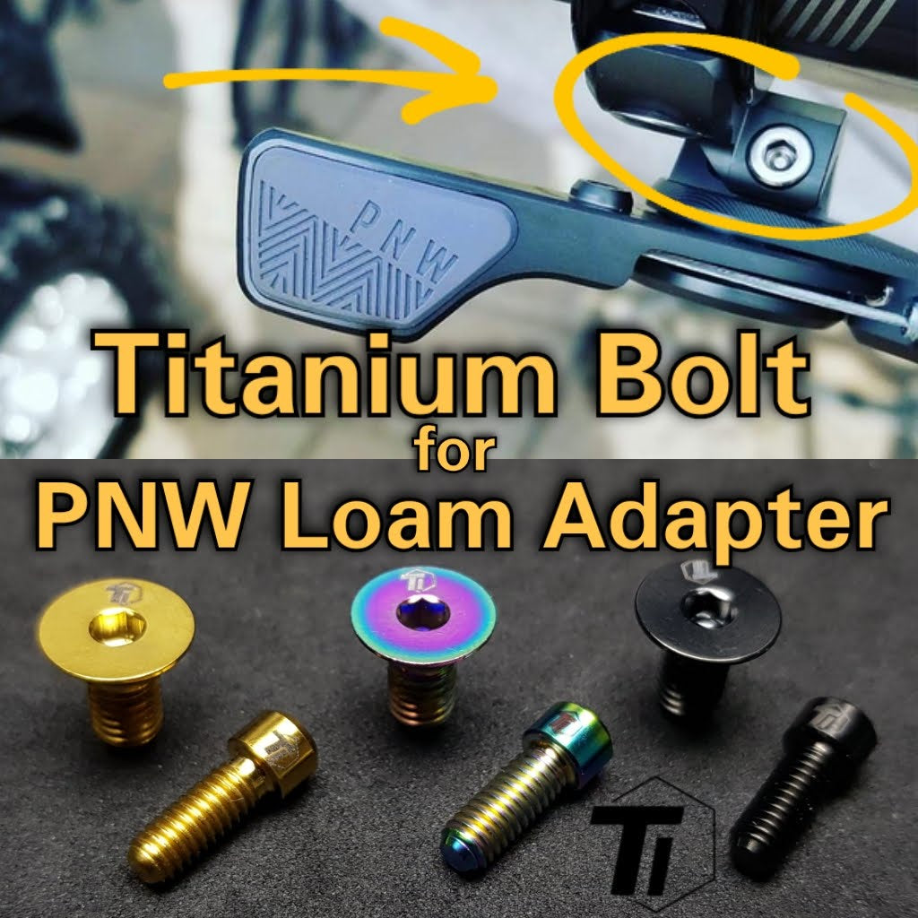 Titán csavar PNW Loam távirányító kar adapter bilincshez | Csepegtető oszlopkar | Shimano I-Spec II MMX Grade 5 Singapore MTB