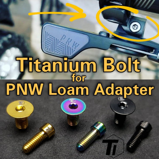 PNW Loam 원격 레버 어댑터 클램프용 티타늄 볼트 | 드로퍼 포스트 레버 | Shimano I-Spec II MMX 5등급 싱가포르 MTB