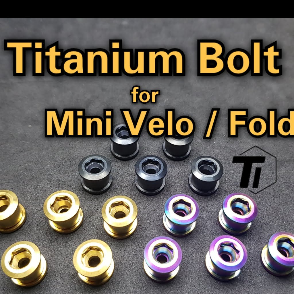 Titanium Bolt MiniVelo Chainring Foldie láncgyűrű Litepro Titanium Screw kerékpár 5. osztály Szingapúr