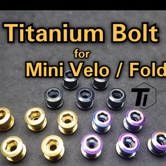 Titanium Bolt MiniVelo Chainring Foldie-kedjering Litepro Titanium Screw cykel Grad 5 Singapore
