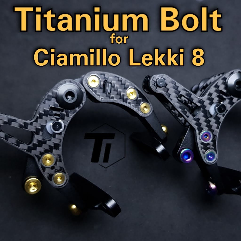 Titanový šroub pro Ciamillo Lekki 8 Upgrade Kit | Upgrade šroubu silniční brzdy s nulovou gravitací Ano Ciamillo | Titanový šroub