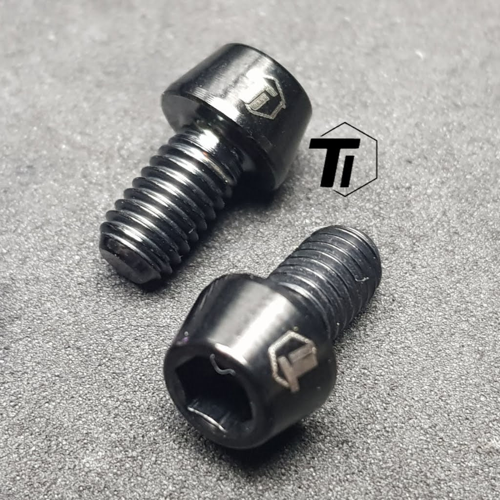 Titanium Shifting Cable Pressing Bolt | Shimano SRAM cable fixing screw 105 Ultegra Dura Ace M5 M6 Ti-Parts  R8000 R7000