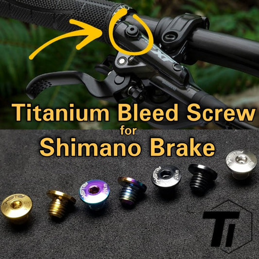 ไทเทเนียม Shimano เบรคอ่างเก็บน้ำน้ำมัน bolt Bleed สกรู XT ลูกสูบ XTR M9120 M8120 M8100 M8000 M420 MT200 zee