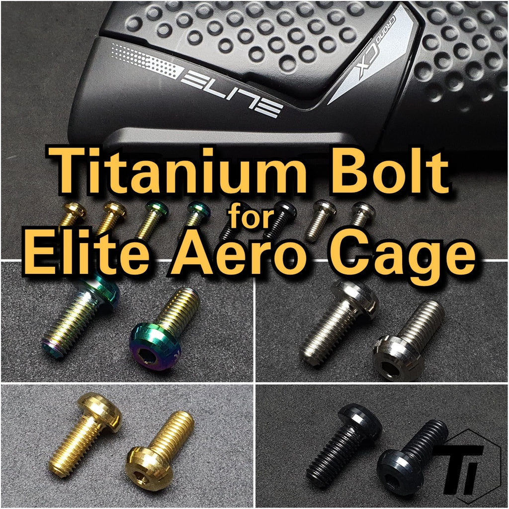 Titán csavar Elite Aero Bottle Cage Crono CX készlethez | Bidon Titanium Screw Grade 5 Szingapúr