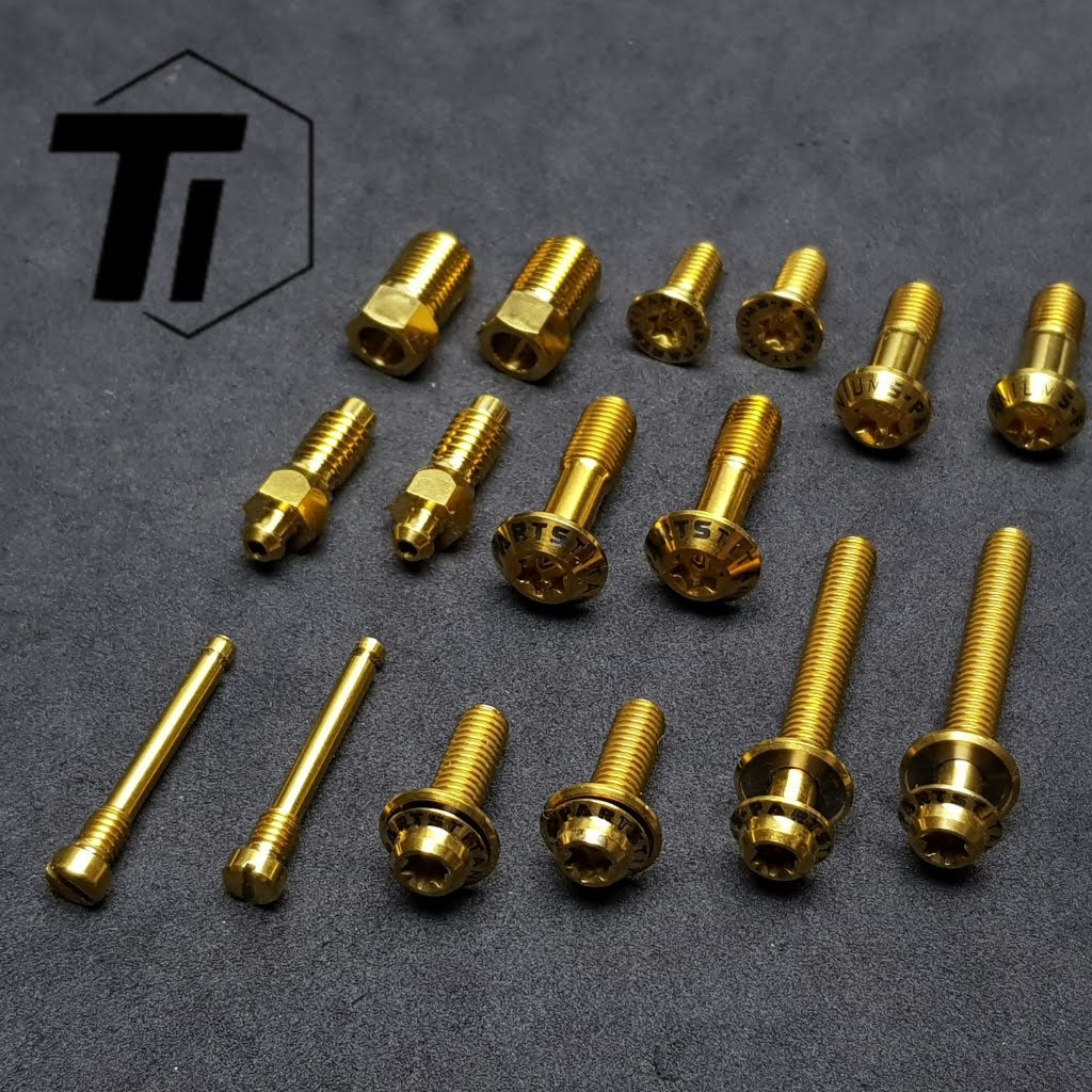 Kit di aggiornamento in titanio per Shimano R9170 R9120 R9070 | Kit di aggiornamento freno gruppo trasmissione Dura Ace Di2 | Bullone in titanio