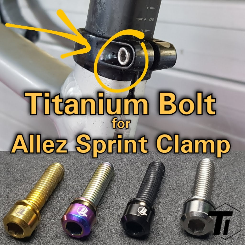 Titanium Allez Sprint Sadelstolps klämbult | Specialized Sworks Comp Screw 2022 | Titanskruv Singapore