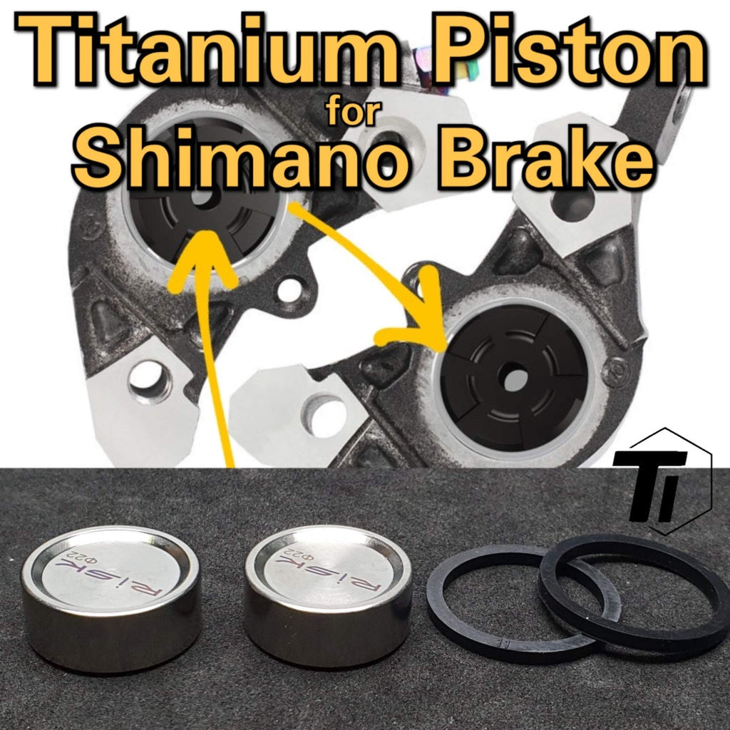 Pistone in titanio per pistone in ceramica per freni Shimano | XTR XT SLX M675 M785 M7000 M8000 M9000 M9020 M7100 M8100 M9100