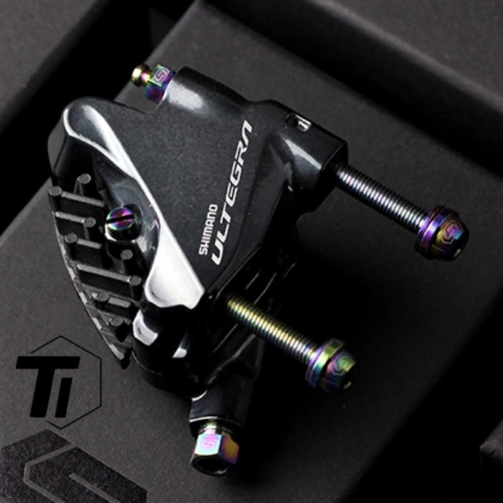 Titanium Upgrade Kit til Shimano R9170 R9120 R9070 | Gruppesæt Dura Ace Di2 drivlinje Bremseopgraderingssæt | Titanium bolt