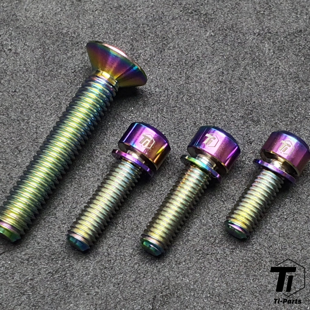 Actualización de titanio para Tarmac SL8 | Specialized Sworks Shimano Dura Ace SRAM RED AXS | R9270 R9250 Di2 Force Proyecto NEGRO LTD | Tuerca de tornillo SD Worx
