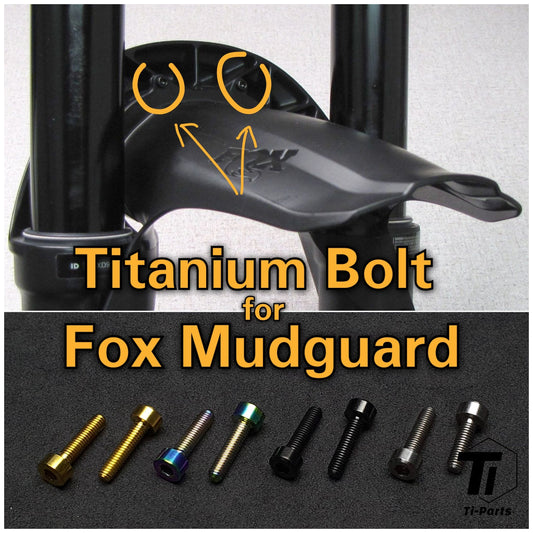Fox 36/38 머드가드용 티타늄 볼트 | 2021-2022 36mm 38mm | 5등급 티타늄 싱가포르