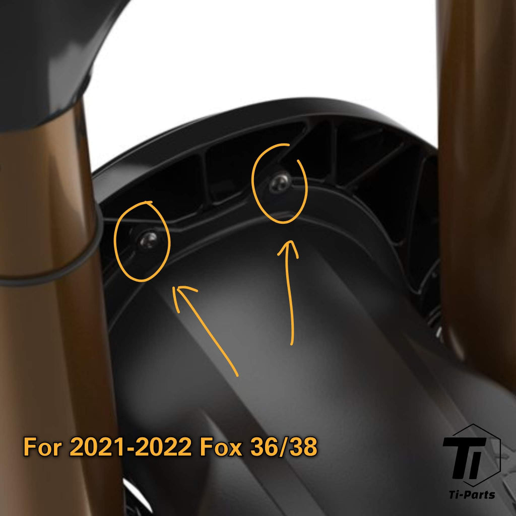 Титановый болт для брызговика Fox 36/38 | 2021-2022 36мм 38мм | Титан 5 класса Сингапур