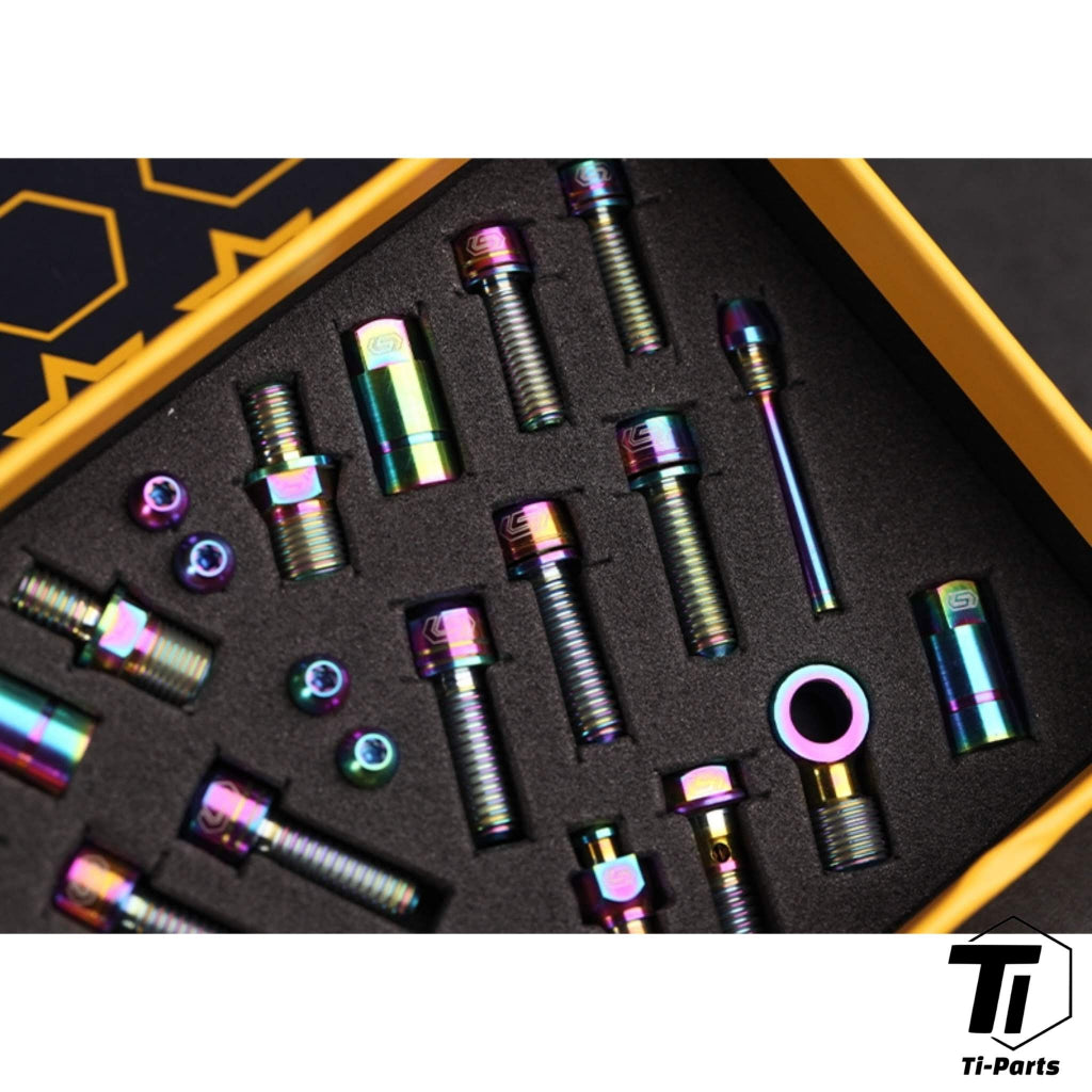 Titanium Upgrade för Hope Tech V4 / Race | Upgrade Kit Hope Tech Brake MTB Enduro DH | Titanium Screw Grade 5 Singapore
