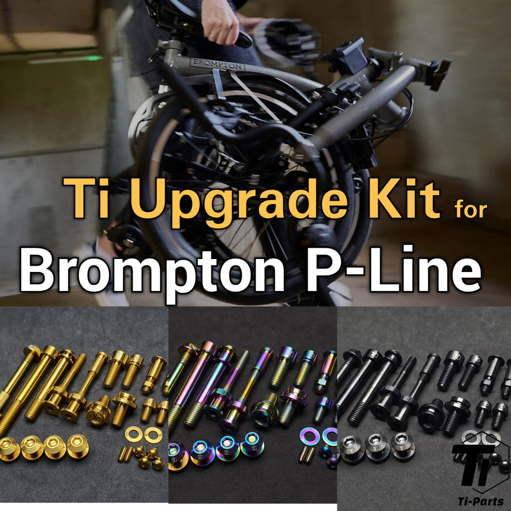 Κιτ αναβάθμισης Titanium P-Line C-Line | Μπουλόνι τιτανίου για Brompton P-Line C-Line A-Line CHPT3 | 3sixty Aceoffix Pikes Royal