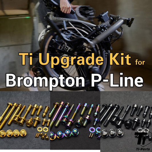 Kit de actualización Titanium P-Line C-Line | Perno de titanio para Brompton P-Line C-Line A-Line CHPT3 | 3sixty Aceoffix Pikes Royal
