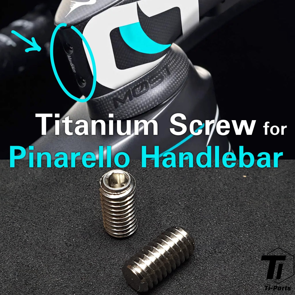 Titanskruv för Pinarello MOST Talon-styre | FX F12 F10 F9 F8 F7 F5 2023 | Pina Titanium Bolt Grade 5 Singapore