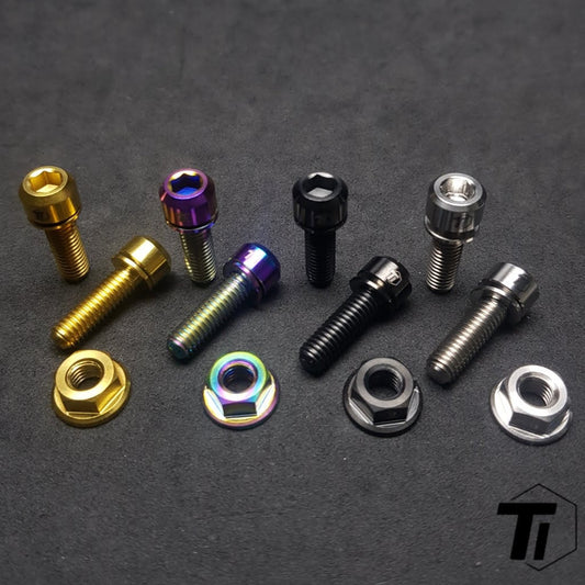 Perno de titanio para alerón GT | Alerón Trasero Coche GT Estilo Big Country Lab APR JS Racing Duraflex Universal | Titanio