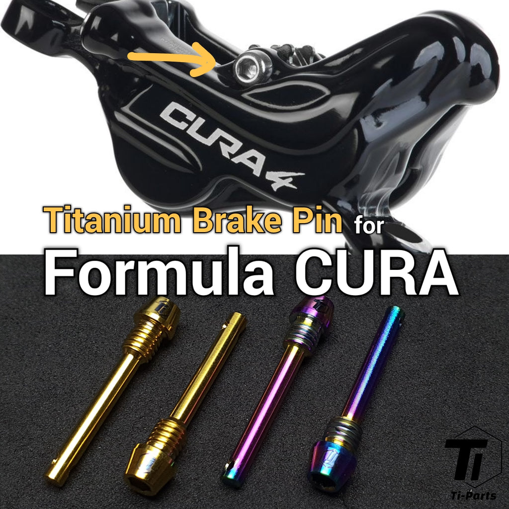 Pasador de freno de titanio para Fórmula CURA X | Retenedor De Freno Tornillo De Titanio Grado 5 Singapur