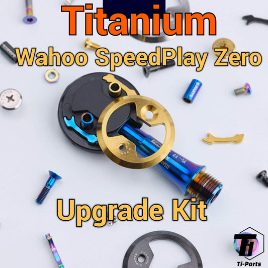 Titanium Wahoo SpeedPlay-upgradekit | Prwlink Zero Power Meter-pedaal | Graad 5 titanium Singapore