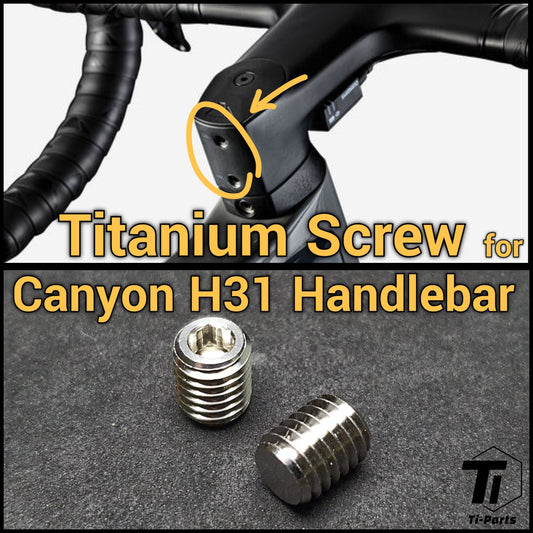 Titanium Screw for Canyon H31 Ergocockpit Handlebar| Ergonomic dropbar Screw | Titanium Bolt Grade 5 Singapore
