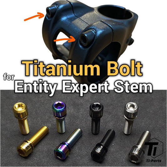 Titanbult för Entity Expert Stam | MTB Xpert smalhuvud version| Tiparts Grade 5 Titanium Singapore