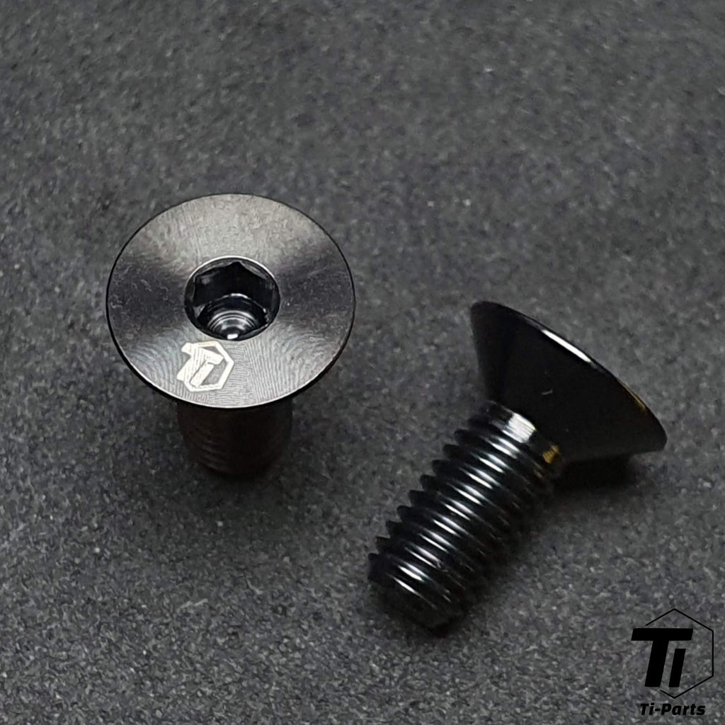 Titanový klecový šroub pro ultralehkou klec na láhev 8g | Ti šroub Dutá klec z uhlíkových vláken zápustná | Titanový šroub třídy 5