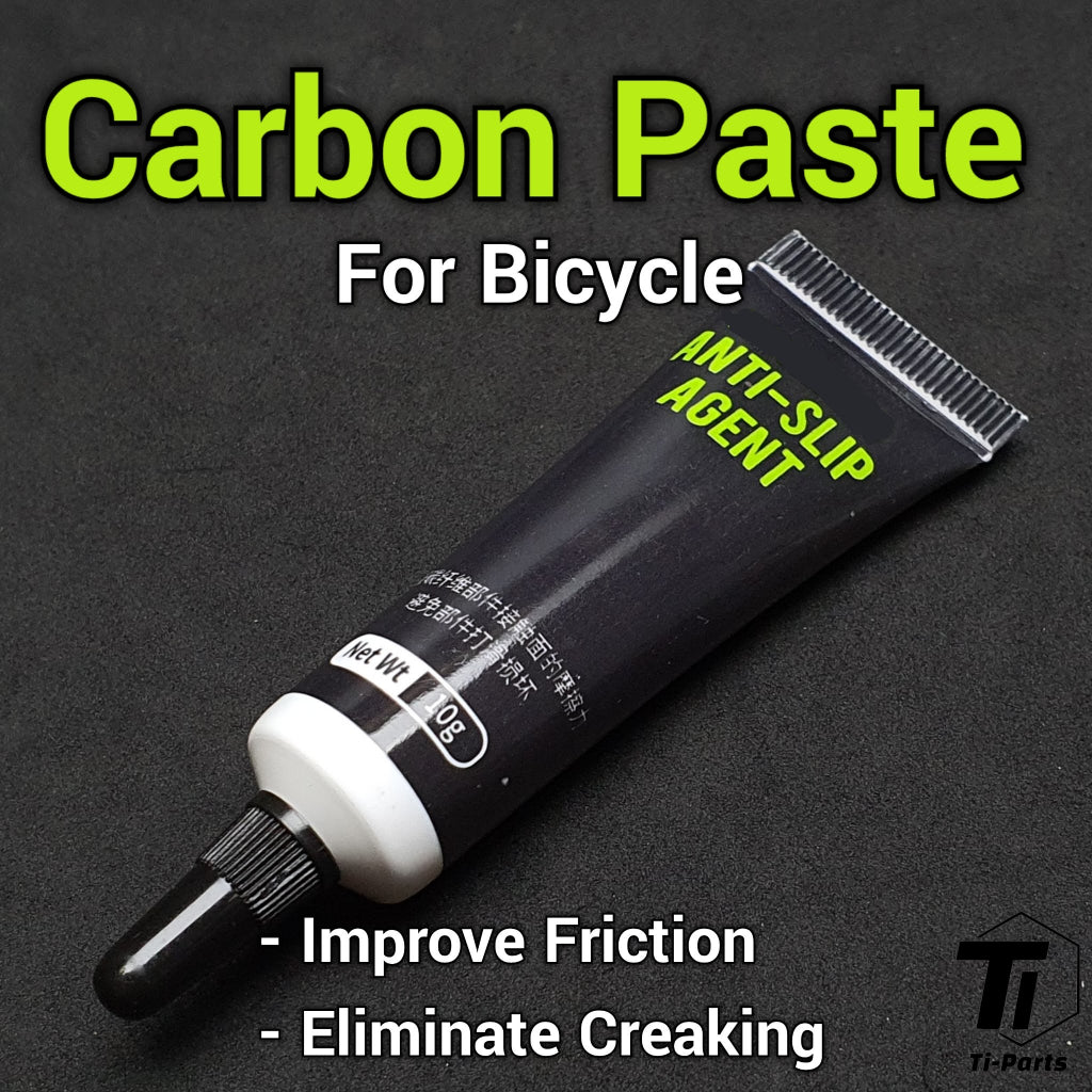 Pasta de Carbono para bicicleta | Antideslizante y anticrujidos para tija de sillín, manillar de componente de fibra de carbono | Brompton