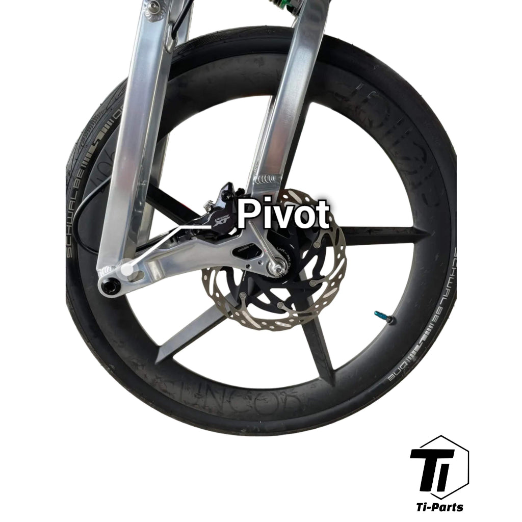Titanium Pivot til Birdy Fork | CNC Ti Alloy Ridea Litepro Axis Gaffelled Udskiftning Opgradering R20| TiParts Grade 5 Ti