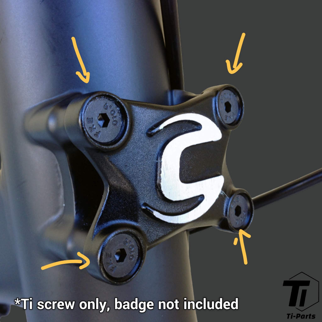 Titanium Screw for Cannondale Hooligan Badge | Headset Cover Bolt | Grade 5 Titanium Bolt Singapore