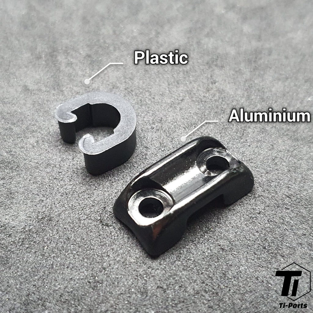Aluminium kabelhållare C klämma | Ramkabel slanghållare | För bromsväxelkabelslang | Stål Aluminium Roadbike Grus